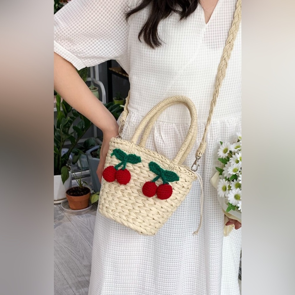 Cherry 🍒 Small Straw Bags‎